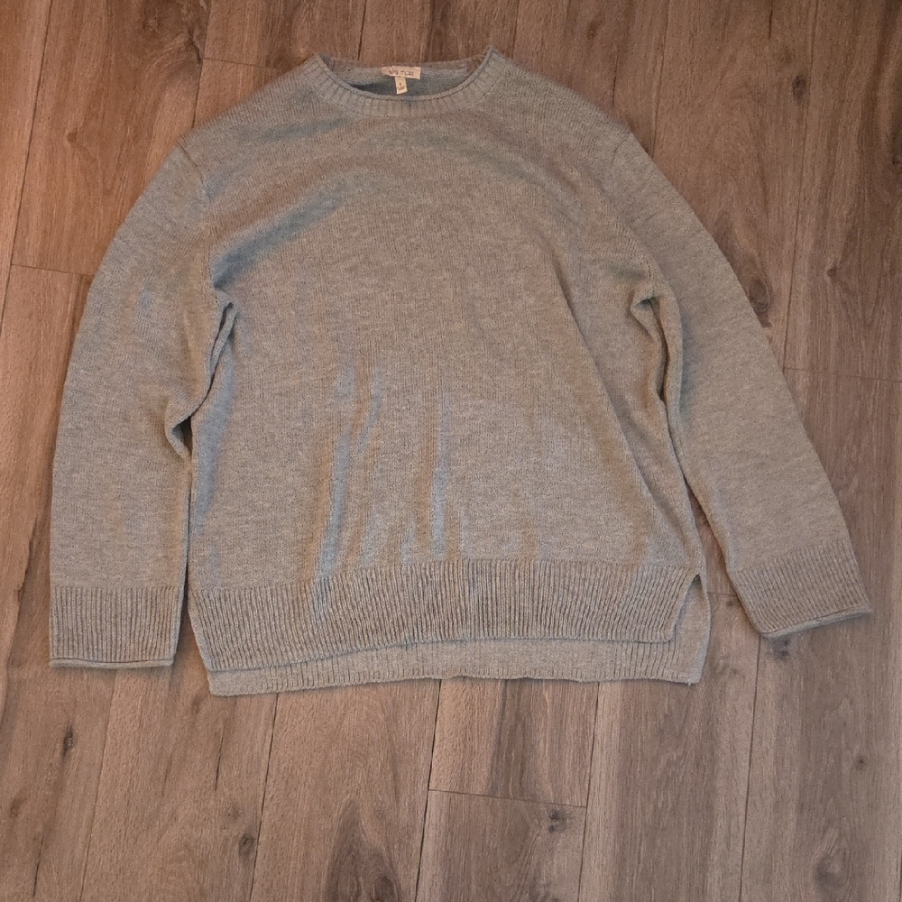 Ella Moss Light Gray Men's Crewneck Sweater